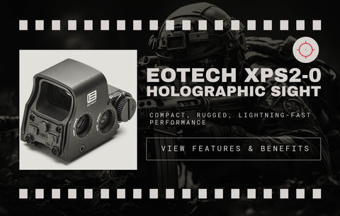 EOTECH XPS2-0 Holographic Sight banner—compact, rugged, lightning-fast performance