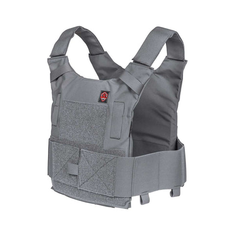 Husky Low-Profile Plate Carrier Vest in Wolf Gray – Streamlined tactical vest for urban and covert missions