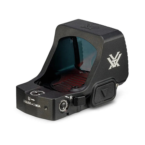 Black Vortex Optics sight on a white background