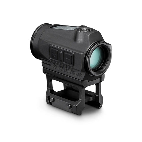 Black SPARC laser rangefinder on a white background