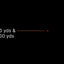 Measurement scale showing distances of 50 yards and 200 yards on a black background.