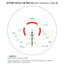 Technical diagram of Spitfire HD Gen II AR-BDC4 MOA reticle subtensions with measurements.