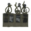 Ranger green tactical pouch with multiple loops and black straps on a white background