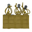 Tactical pouch with multiple loops and attachments on a white background