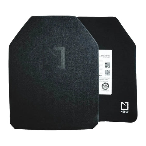 Hesco 3810 Level III+ SAPI Cut Armor Plate Set – lightweight, multi-curve, multi-hit plates for advanced rifle protection.