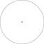 Circle with a red dot at its center on a white background