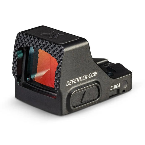 Side profile of Vortex Defender-CCW Micro Red Dot showing slim chassis design
