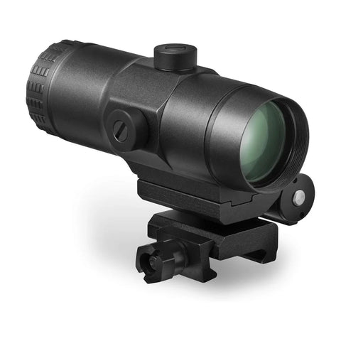 Side profile of Vortex VMX-3T Magnifier showing rugged aluminum housing