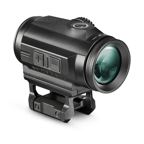 Side view of Spitfire HD Gen II 3x Prism Scope showing adjustment controls and mounts