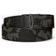 X10 Buckle Multicam Black Tactical Gun Belt 1.5" with reinforced Power-Core center, adjustable fit, and rugged zinc alloy buckle.