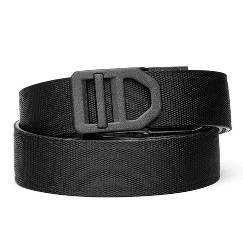 X5 Black Buckle Nylon Gun Belt – 1.5-inch heavy-duty belt designed for secure firearm carry, tactical use, and everyday carry.