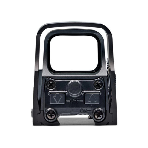 Black tactical sight on a white background