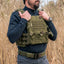 Plate carrier package od green lifestyle front view