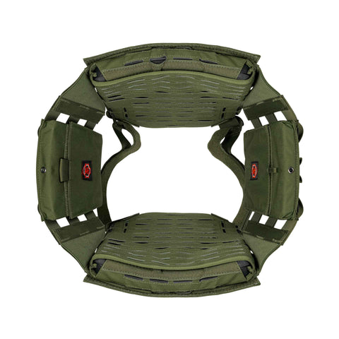 Plate carrier od green bottom view