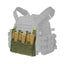 plate carrier with magazine pouch od green front view